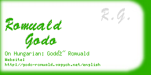 romuald godo business card